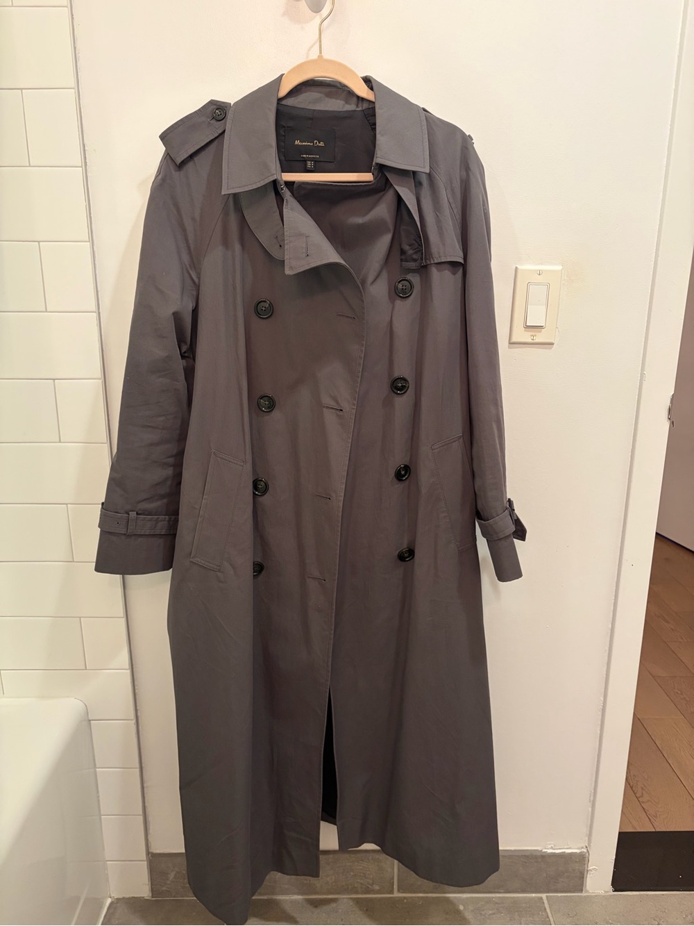 Massimo Dutti Gray Trench